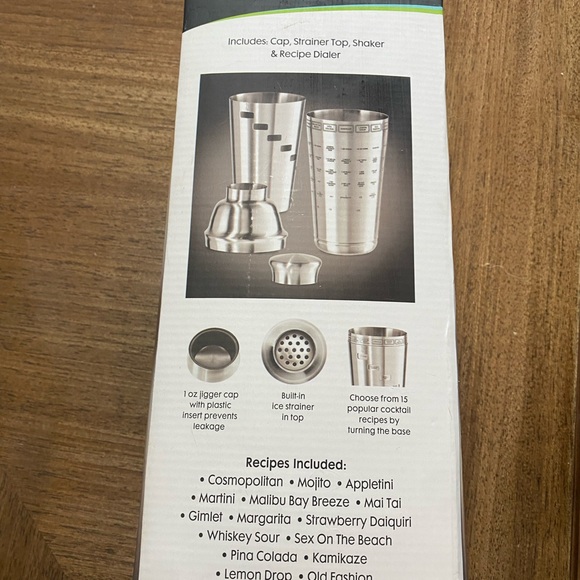 OGGI Dial A Drink Cocktail Shaker - Stainless Steel - Picture 2 of 7